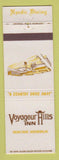 Matchbook Cover - Voyageur Hills Inn Reedsburg WI