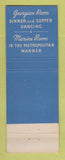 Matchbook Cover - Hotel Olympic Seattle WA