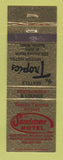 Matchbook Cover - Sandstone Motel Tropics Motor Hotel Seattle WA