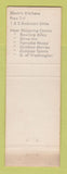 Matchbook Cover - Shamrock Motel Seattle WA