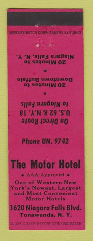 Matchbook Cover - The Motor Hotel Tonawanda NY