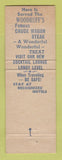 Matchbook Cover - Hotel Woodruff Watertown NY