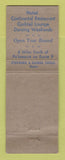 Matchbook Cover - Wendover Farms Wappinger Falls NY WEAR