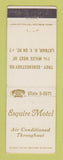 Matchbook Cover - Equire Motel Latham NY