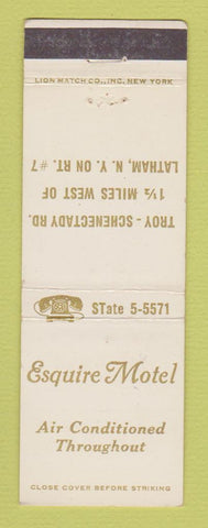 Matchbook Cover - Equire Motel Latham NY