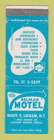 Matchbook Cover - Belmar Motel Latham NY