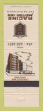 Matchbook Cover - Racine Motor Inn Racine WI