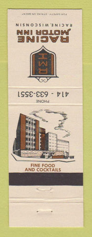 Matchbook Cover - Racine Motor Inn Racine WI