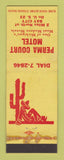Matchbook Cover - Perma Court Motel Bay City MI WORN