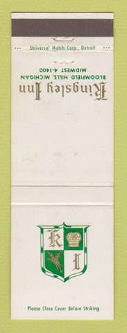 Matchbook Cover - Kingsley Inn Bloomfield Hills MI