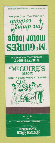 Matchbook Cover - McGuire's Motor Lodge Cadillac MI