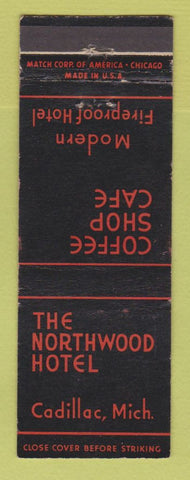 Matchbook Cover - Northwood Hotel Cadillac MI #2