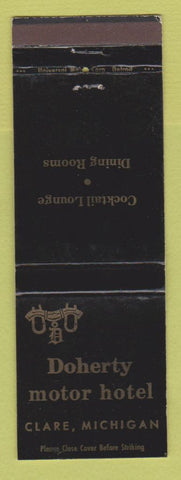 Matchbook Cover - Doherty Motor Hotel Clare MI WEAR