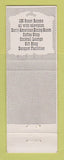 Matchbook Cover - Dearborn Inn MI