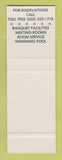 Matchbook Cover - Holiday Harbor Hotel Oswego NY