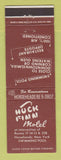 Matchbook Cover - Huck Finn Motel Horseheads NY