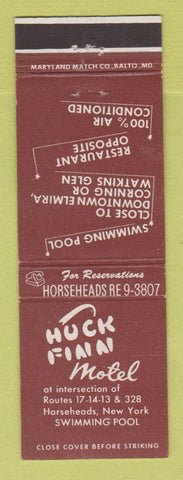 Matchbook Cover - Huck Finn Motel Horseheads NY