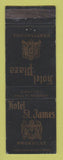 Matchbook Cover - Hotel St James Plaza Knoxville Chattanooga TN WEAR