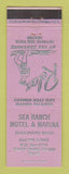 Matchbook Cover - Sea Ranch Motel Marina South Padre Island TX girlie