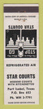 Matchbook Cover - Star Courts Motel Port Isabel TX