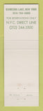 Matchbook Cover - The Concord Kiamesha Lake NY