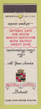 Matchbook Cover - Hotel Book Cadillac Detroit MI