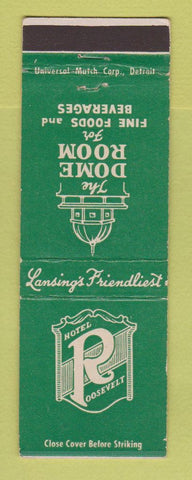 Matchbook Cover - Hotel Roosevelt Lansing MI