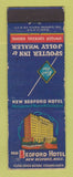 Matchbook Cover - New Bedford Hotel New Bedford MA WEAR