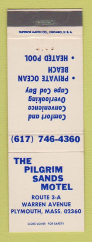 Matchbook Cover - Pilgrim Sands Motel Plymouth MA