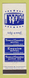 Matchbook Cover - Town n Country Motel Seekonk MA Raynham