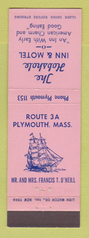 Matchbook Cover - Hobshole Inn Motel Plymouth MA