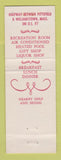 Matchbook Cover - The Springs Inn Motor Lodge New Ashford MA