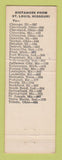Matchbook Cover - Rose Bowl Motel St Louis County MO