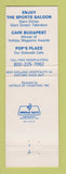 Matchbook Cover - Copley Square Hotel Boston MA WEAR