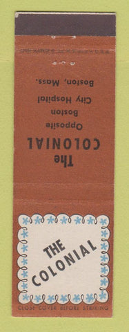 Matchbook Cover - The Colonial Boston MA