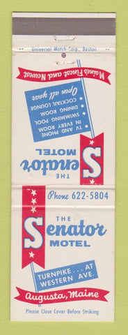 Matchbook Cover - Senator Motel Augusta ME