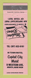 Matchbook Cover - Capitol City Motel Augusta ME