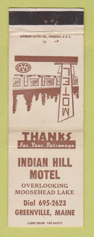 Matchbook Cover - Indian Hill Motel Greenville ME
