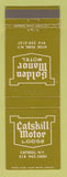 Matchbook Cover - Catskill Motor Lodge Catskill NY Hyde Park