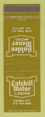 Matchbook Cover - Catskill Motor Lodge Catskill NY Hyde Park