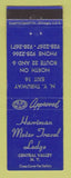 Matchbook Cover - Harriman Motor Travel Lodge Central Valley NY