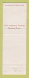 Matchbook Cover - Houstonaire Motor Inn Houston TX