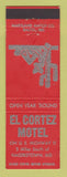 Matchbook Cover - El Cortez Motel Hagerstown MD