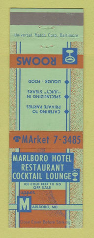 Matchbook Cover - Marlboro Hotel Restaurant Marlboro MD