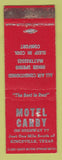 Matchbook Cover - Motel Carby Kingsville TX WEAR