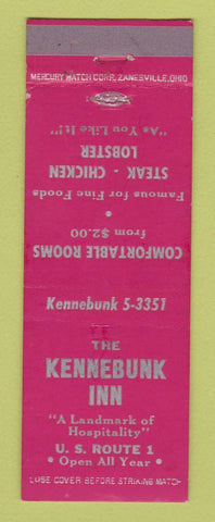 Matchbook Cover - Kennebunk Inn ME RED