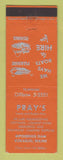 Matchbook Cover - Pray's Cottages store Kokadjo ME