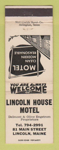 Matchbook Cover - Lincolnn House Motel Lincoln ME