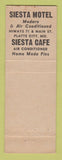 Matchbook Cover - Siesta Motel Cafe Platte City MO