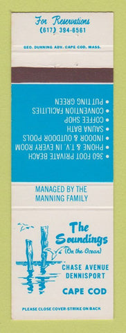 Matchbook Cover - The Soundings Dennisport MA Cape Cod